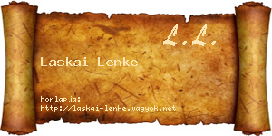 Laskai Lenke névjegykártya